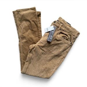 NWT Jachs Corduroy Men's Khaki Pants Size 36x32 Slim Straight Leg Business Wear